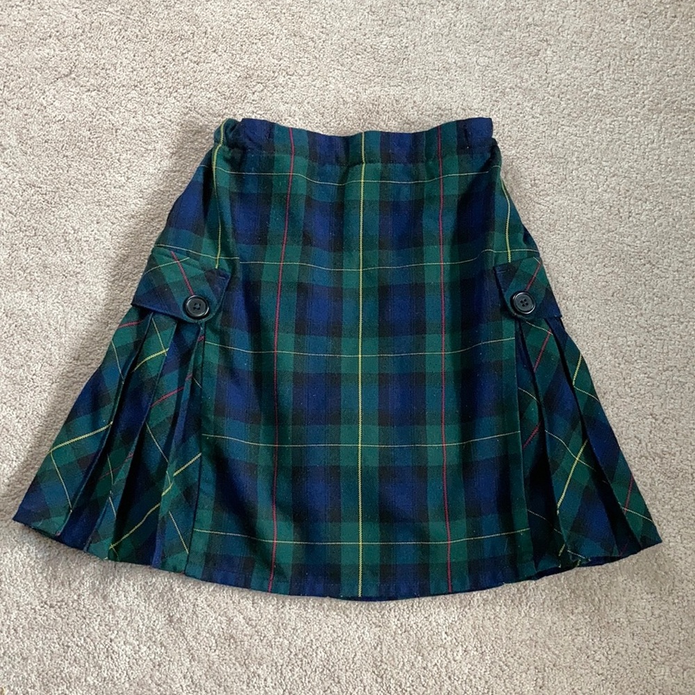 Lands’ End School Uni Plaid Pleated Skort size 16S